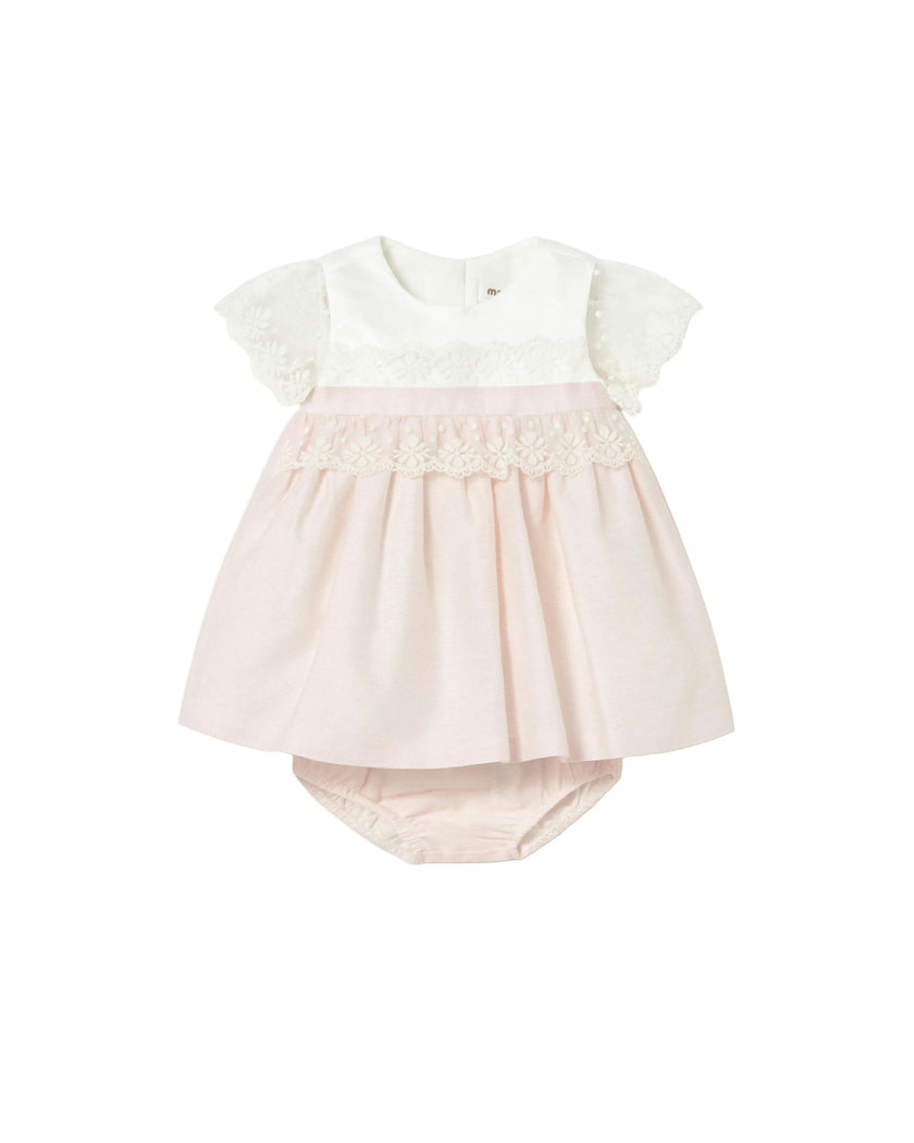Pink Baby Dress With Bloomers