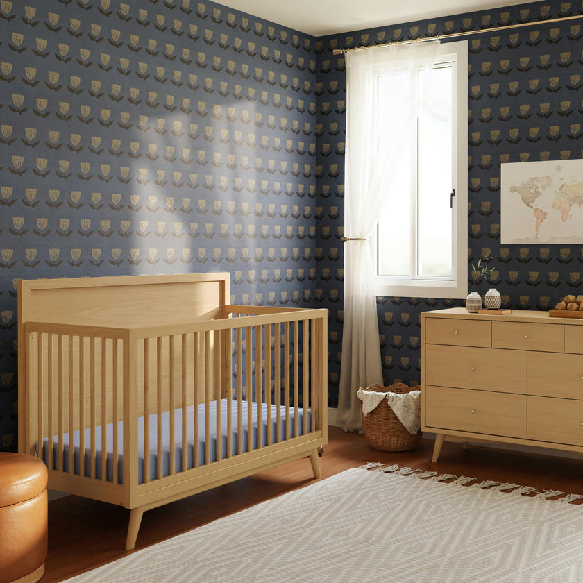 Palma 4-in-1 Convertible Crib with Toddler Bed Conversion Kit