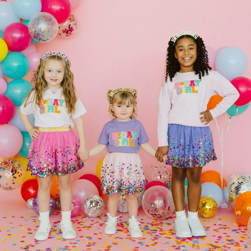 Birthday Girl Patch Short Sleeve T-Shirt