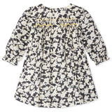 Jailys Fleurs Gold Thread Baby Dress Black