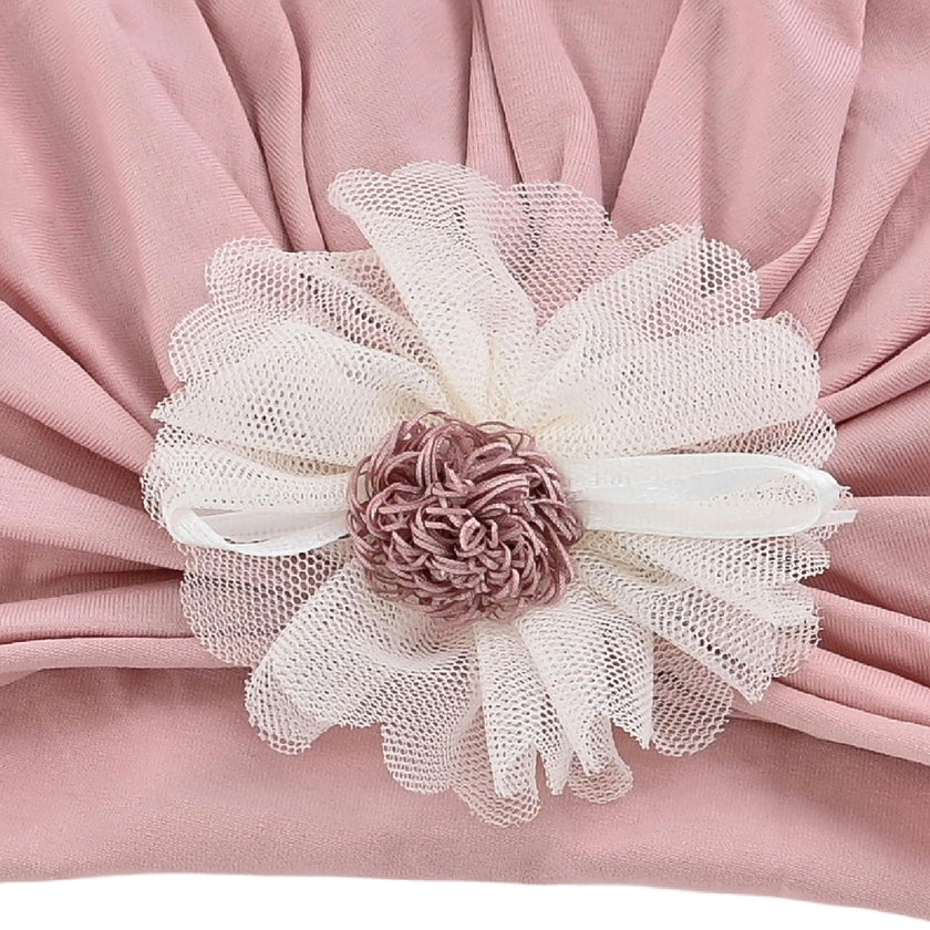 Floral Turban Hat & Sock Set