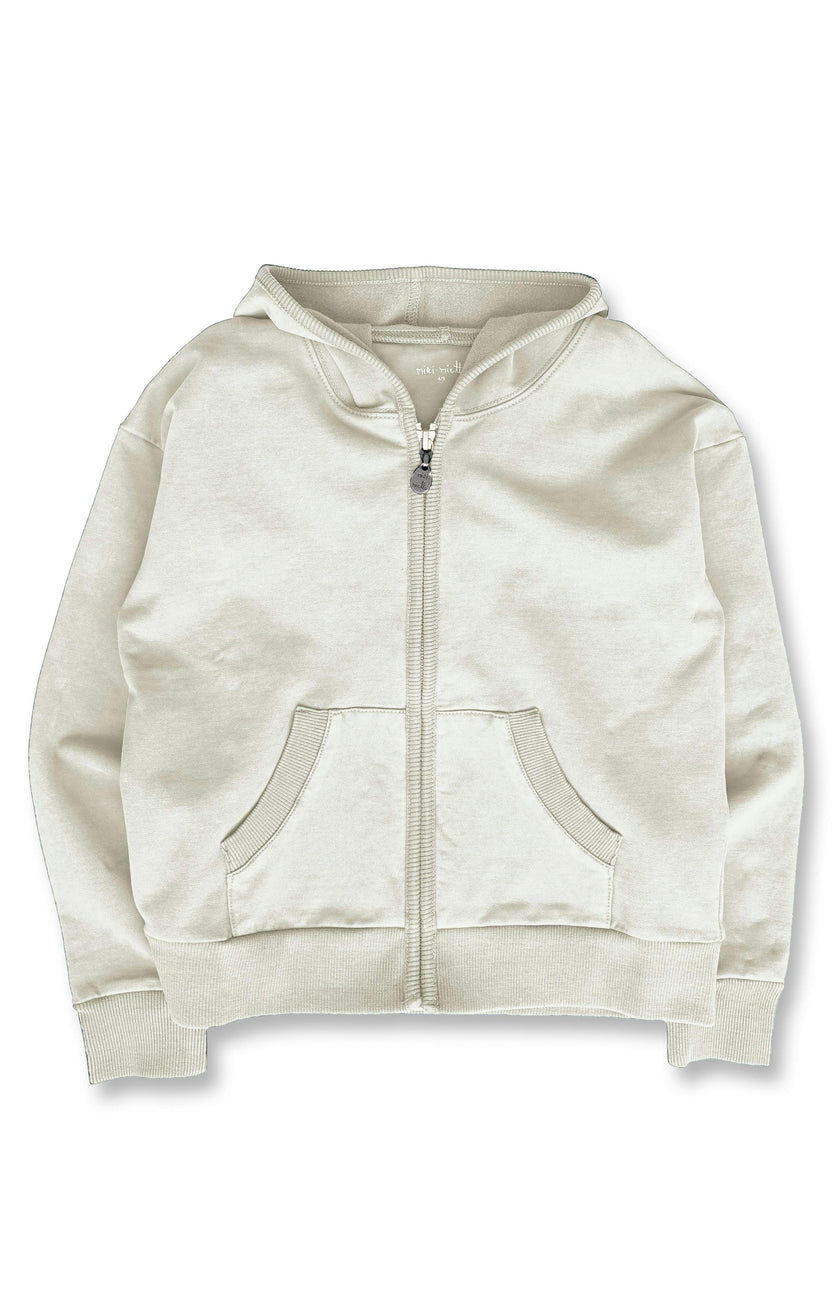 Creme Zip Tully Hoodie