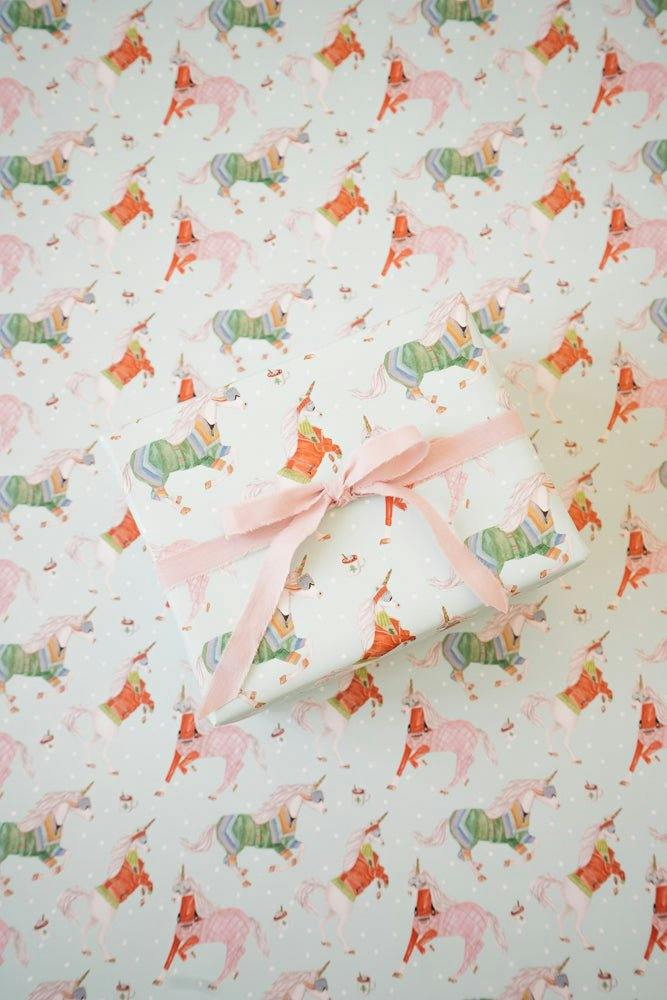 Unicorn Ski Adventure Gift Wrap
