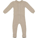 Braided Rope Knit Long Sleeve Footie