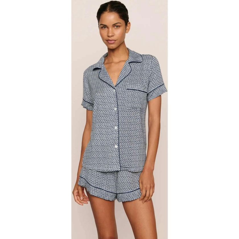 Gisele Printed TENCEL™ Modal Relaxed Short PJ Set, Blue