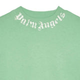 Green Neck Logo Brushed Tee