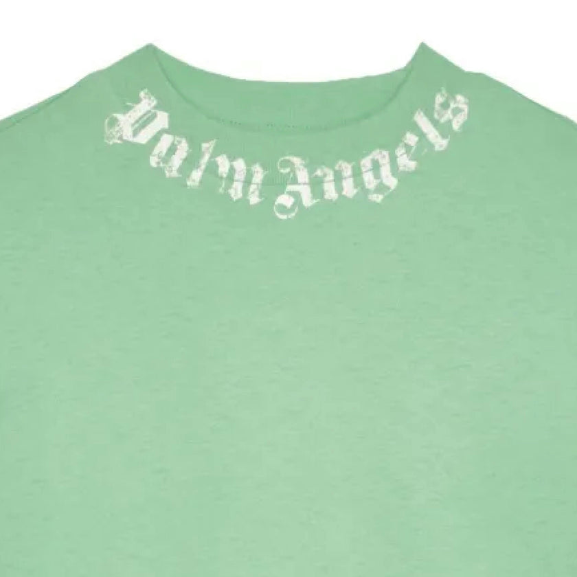 Green Neck Logo Brushed Tee