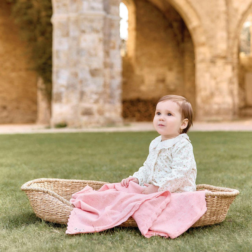 TARTINE ET CHOCOLAT Floral Pointelle Pajamas - Nacre