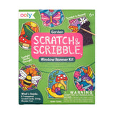 Scratch & Scribble Mini Window Banner Kit - Garden - 6 Cards