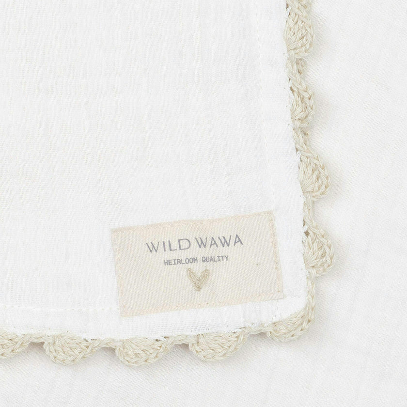 Crochet Trim Swaddle