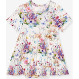 Katrina Ruffled Twirl Bodysuit Dress