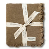 Organic Cotton Scalloped Baby Blanket