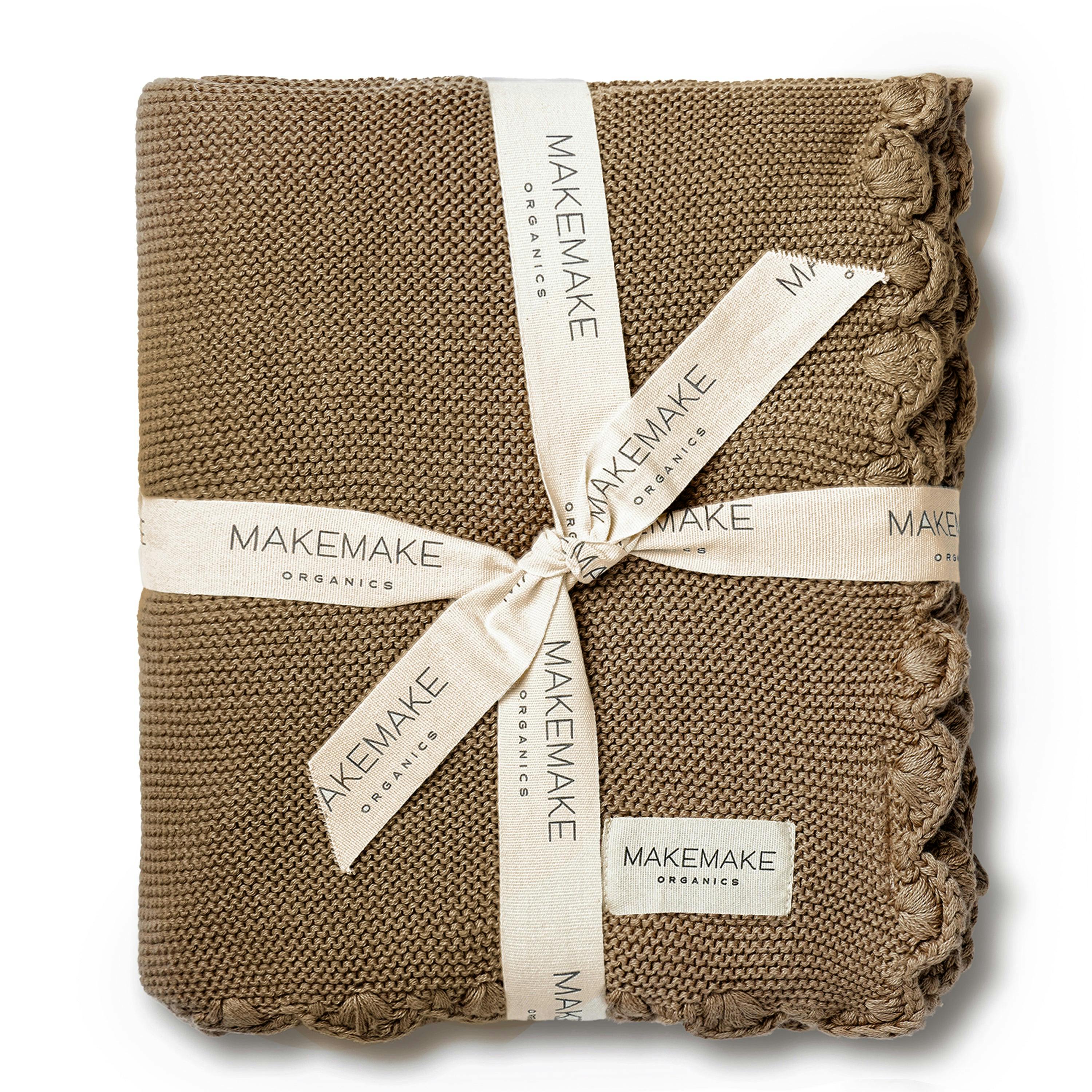 Organic Cotton Scalloped Baby Blanket