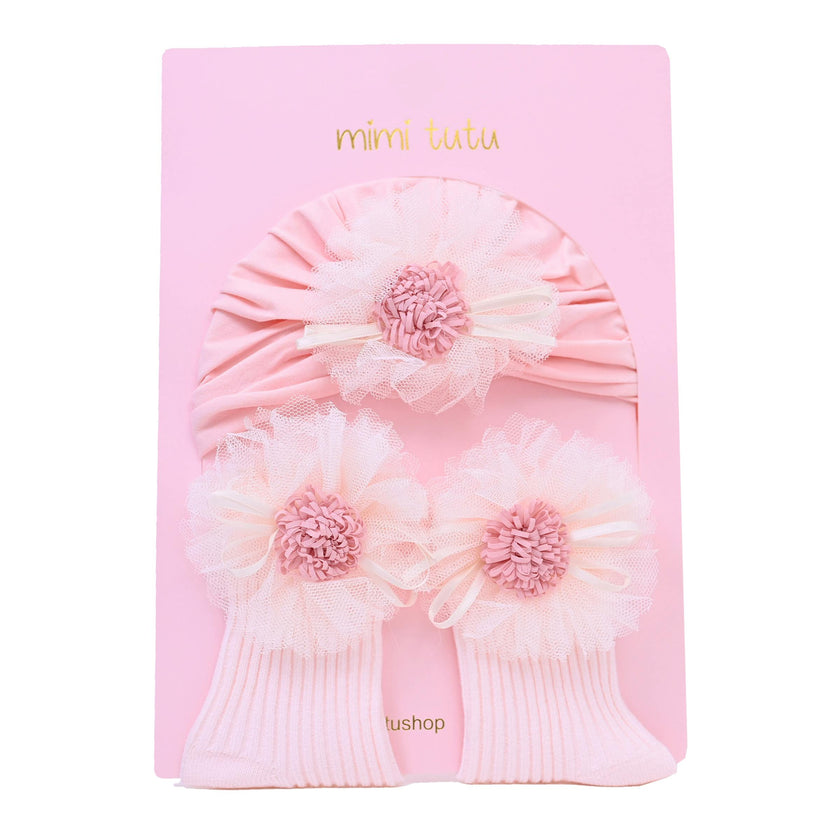 Pink Flower Ivory Petal Gift Set