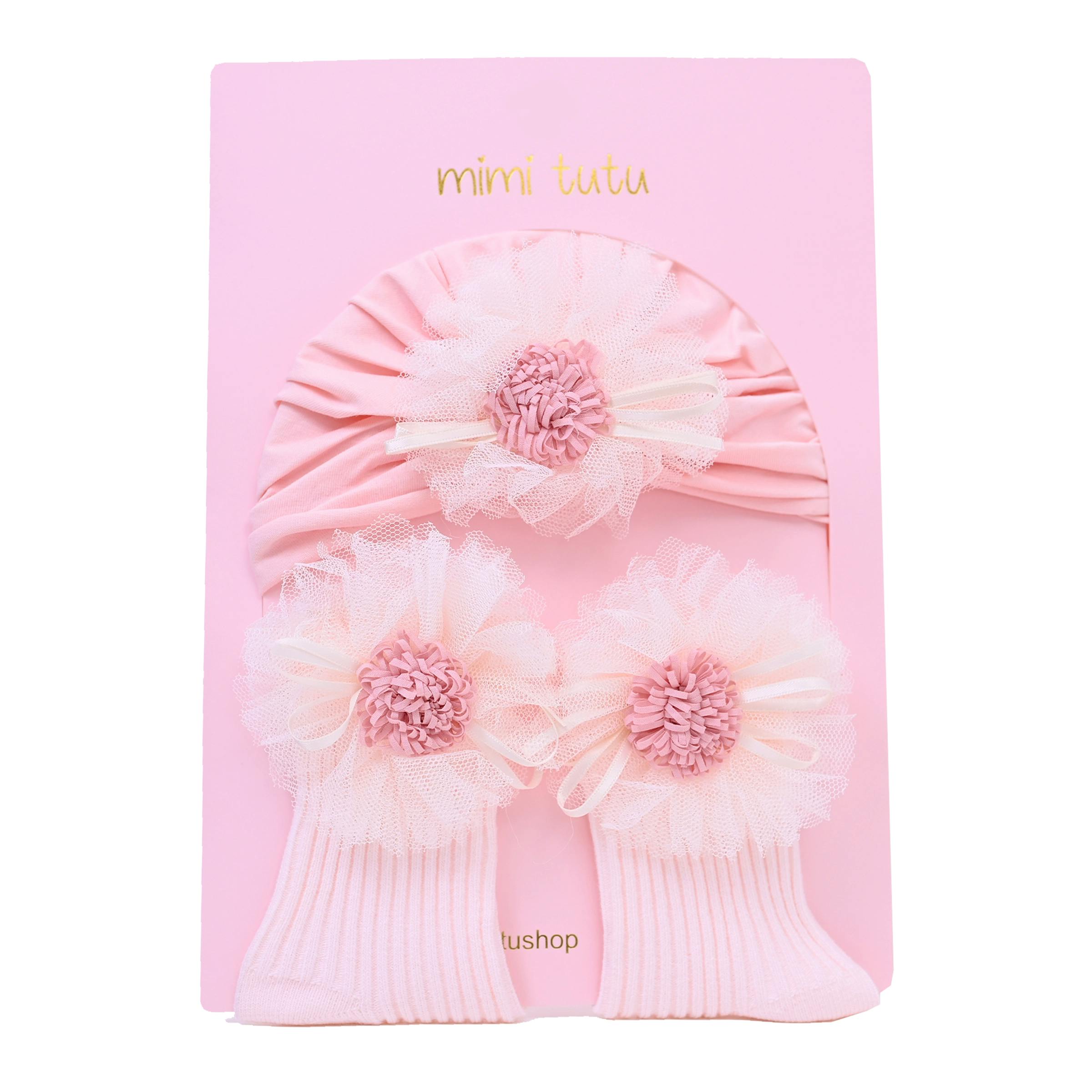 Pink Flower Ivory Petal Gift Set