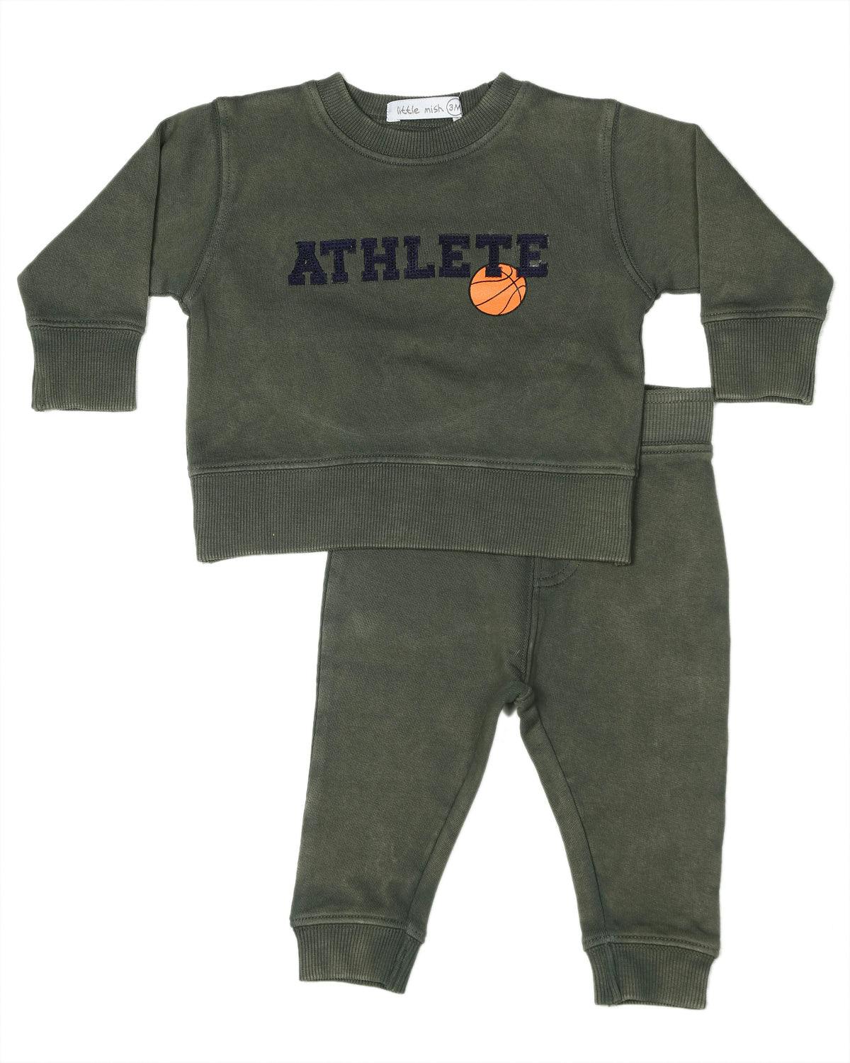 Toddler Enzyme Set - Basketball Athlete - Olive