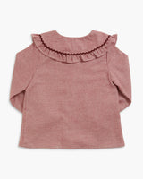 Gaya Blouse Burgundy Minicheck
