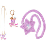 Amazing Alicorn Purse, Bag Charm, and Necklace, 3pc Bundle
