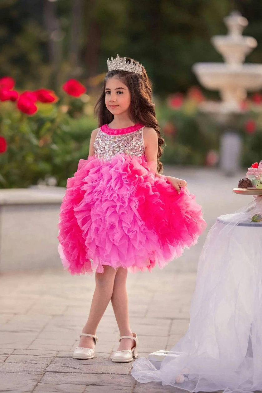 Princess Rosabelle Ruffle Dress - Girls Party Dress