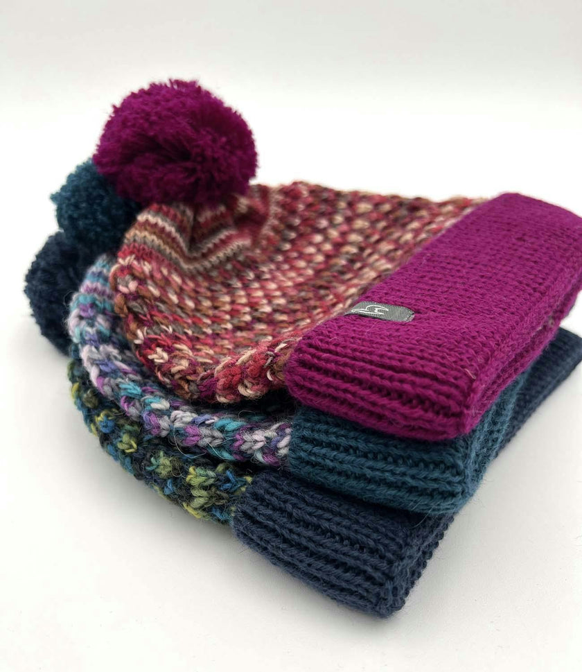 Kids Speckle Pom Pom Beanie