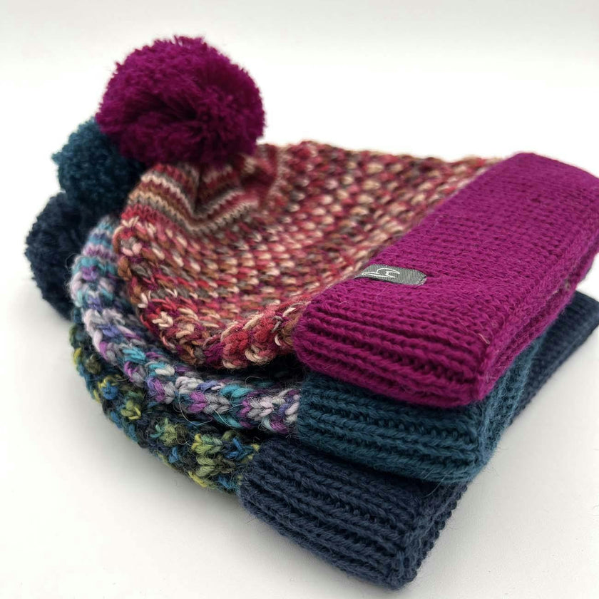Kids Speckle Pom Pom Beanie