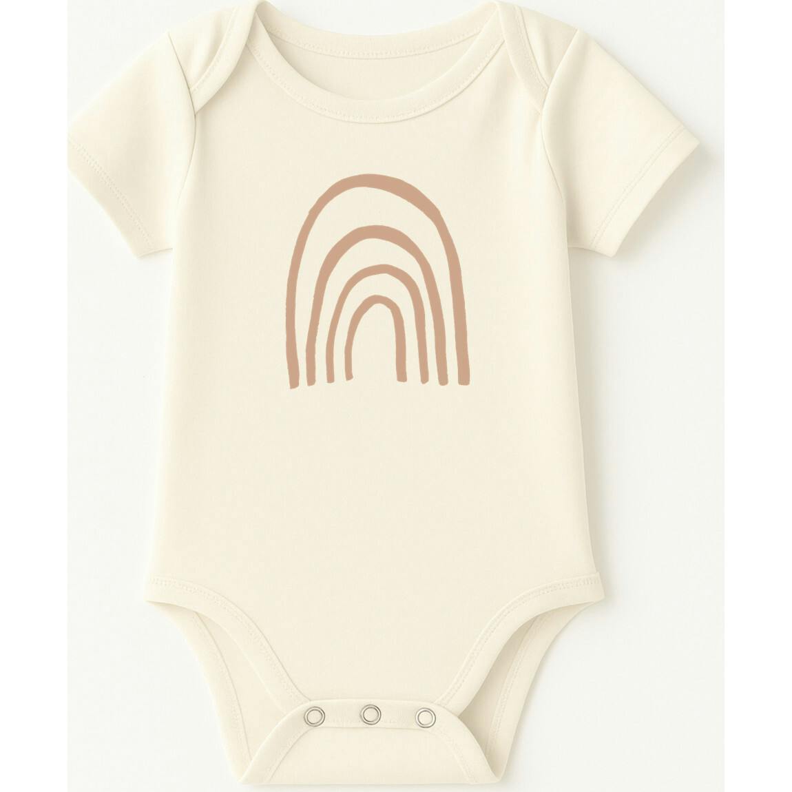 Rainbow Clay Organic Cotton Short Sleeve Baby Bodysuit
