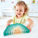 Hape: Arctic Polar Stacking Blocks - Wooden Nesting Toy