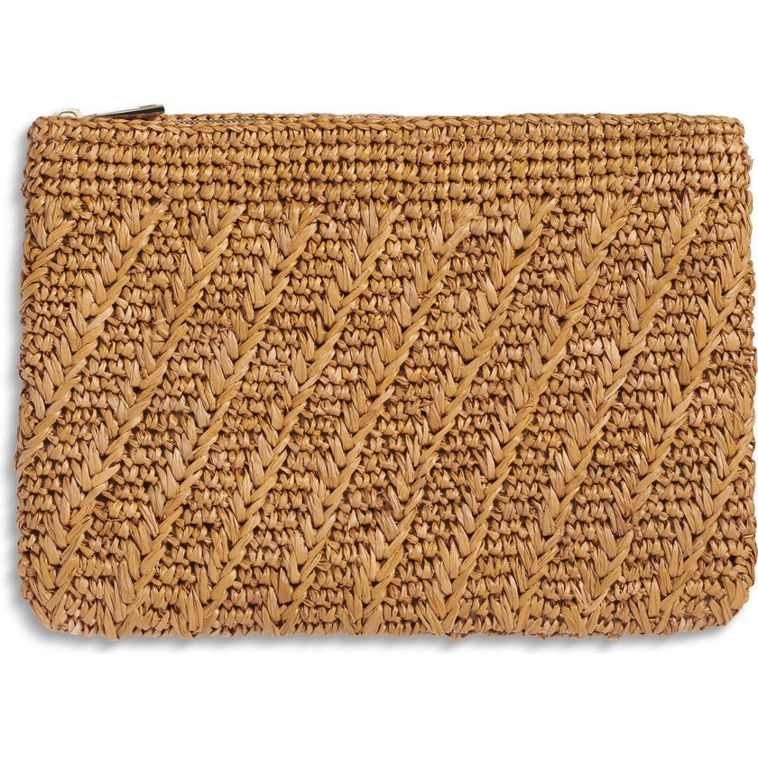 Allegra Raffia Pouch