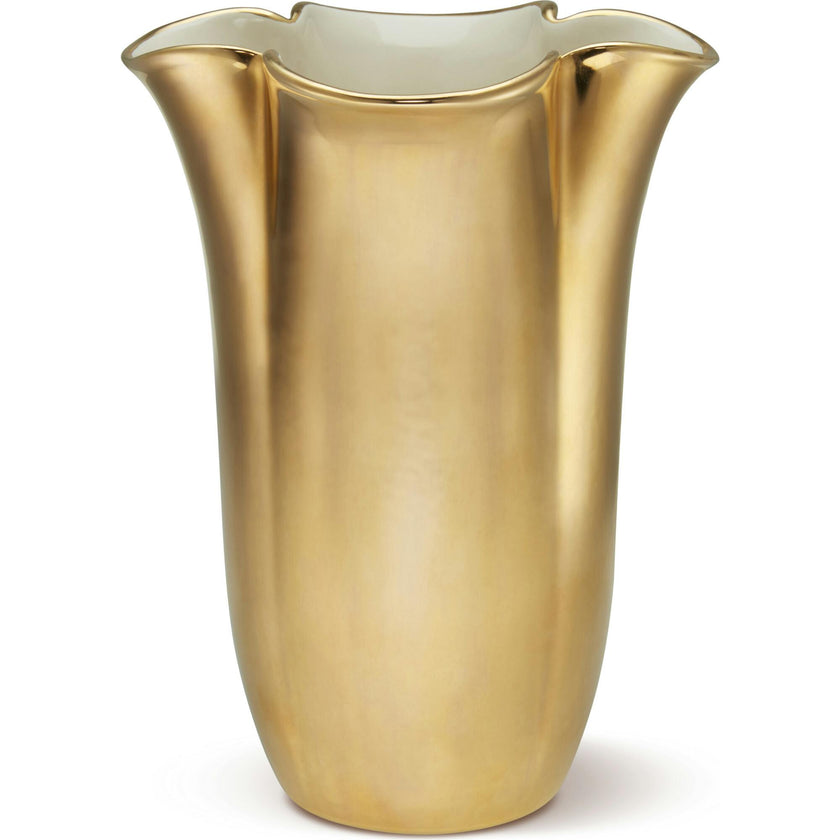 Gilded Clover Tall Vase