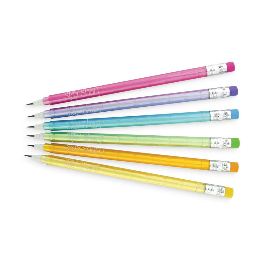 Stay Sharp Pencils - Rainbow - Set of 6