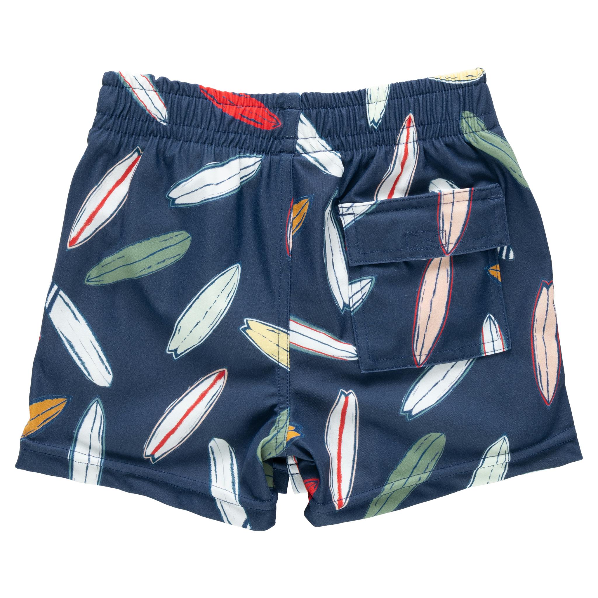 Baby Boys Swim Trunk - Navy Surfboard