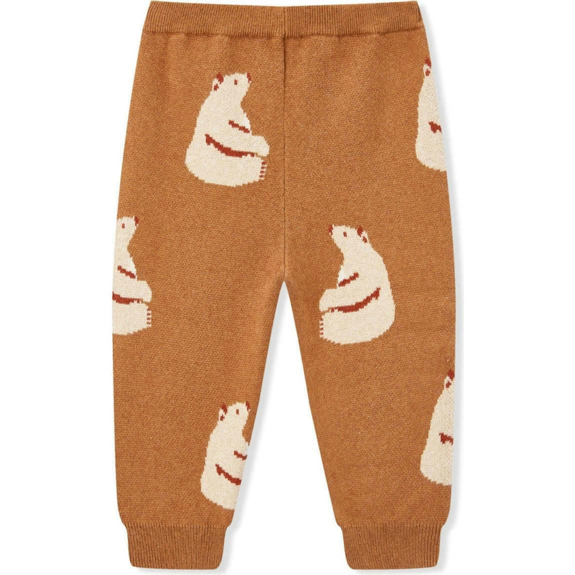 Honey Knitted Birdseye Jacquard Sweatpants