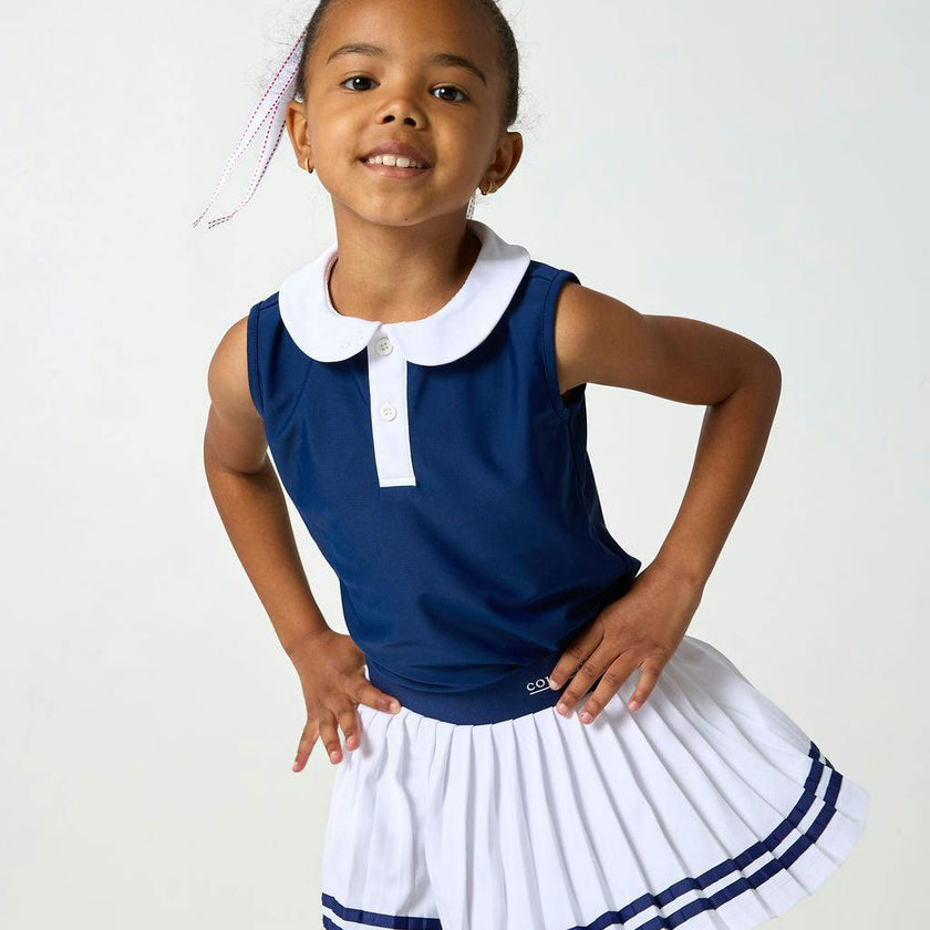 navy/white girly girl tank
