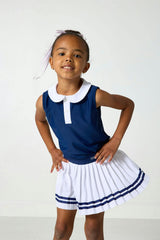 navy/white girly girl tank