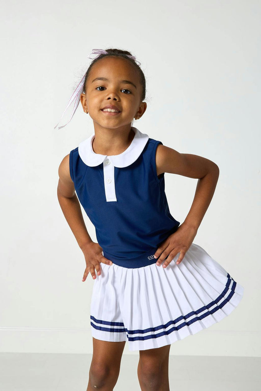 navy/white girly girl tank