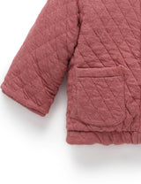 Reversible Quilted Jacket Patchwork Print