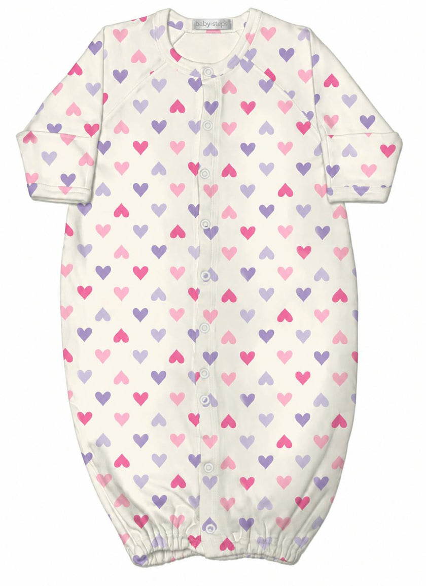 Baby Converter Gown - Sweet Hearts