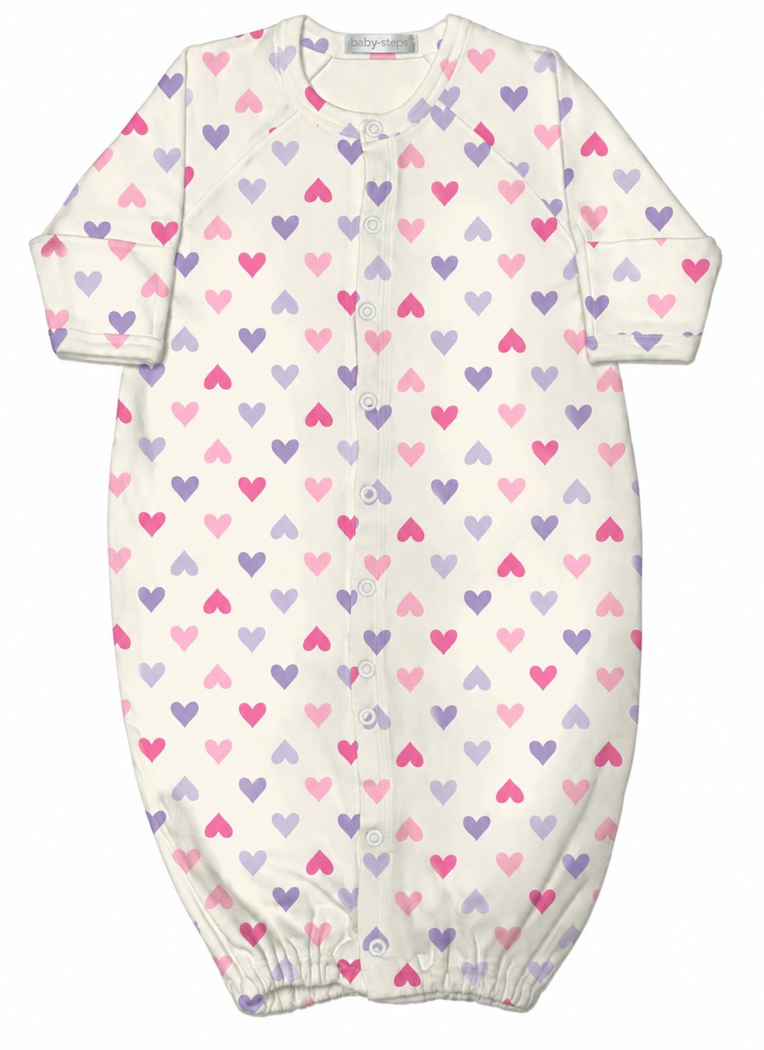 Baby Converter Gown - Sweet Hearts