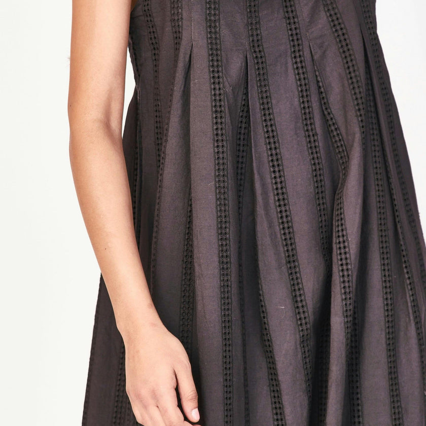 Zuma Dress in Black Vine Eyelet