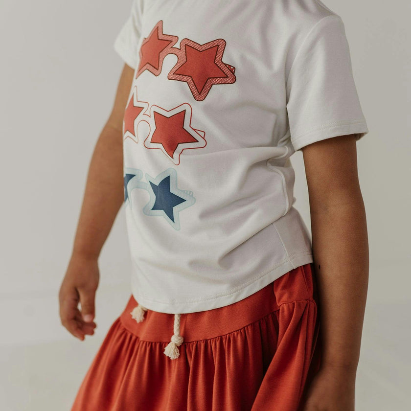Girl's Short Sleeve Tee in Shades