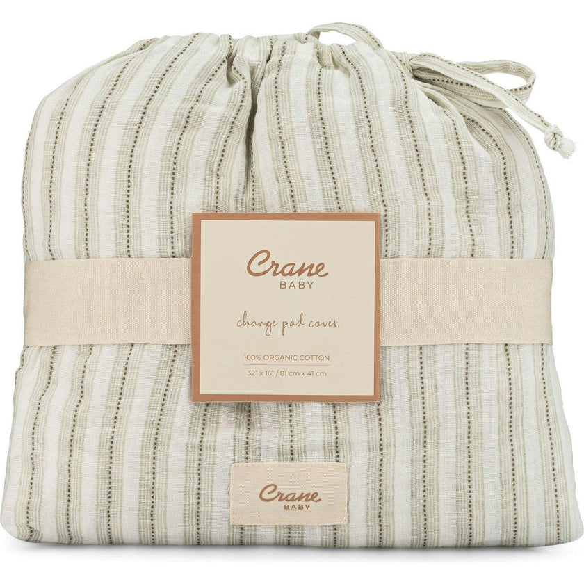 Organic Cotton Stripe Change Pad Cover
