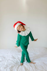 Green Holiday Elf Pajama Costume