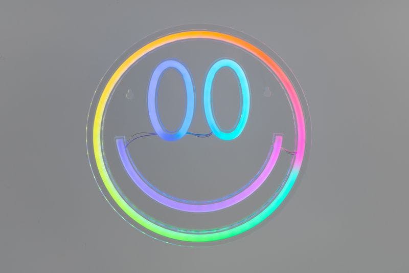 RGB Color Changing Neon Sign-Smile