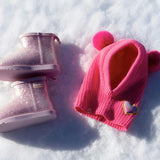 Pink Sequin Après‑Ski Boots