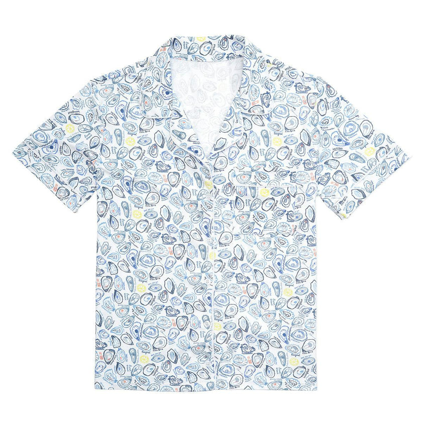 Oysters Women’s Button Front Short Pajama Set