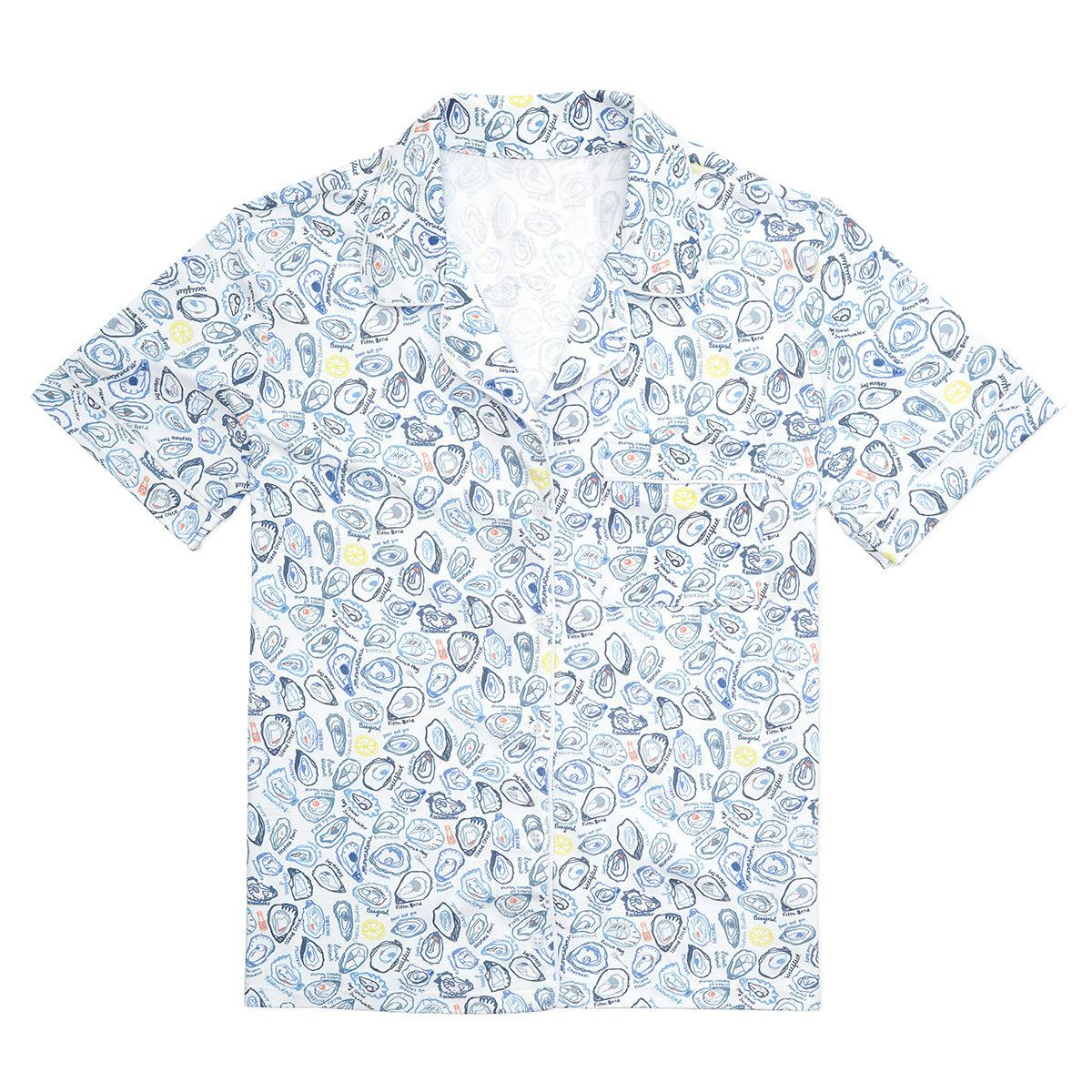 Oysters Women’s Button Front Short Pajama Set