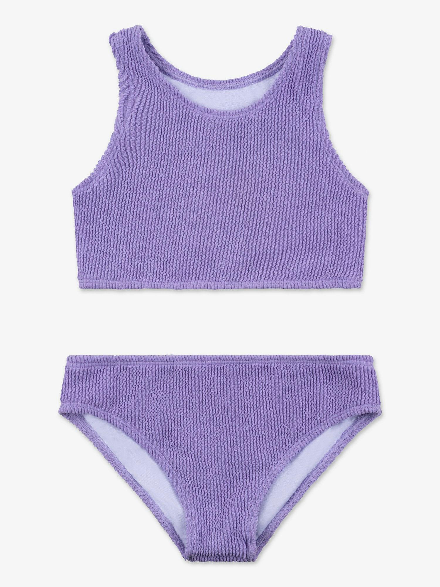Meredith - Crinkle Two Piece Tankini Swimsuit