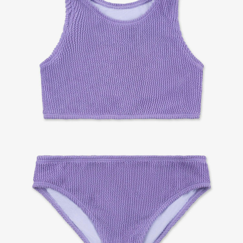 Meredith - Crinkle Two Piece Tankini Swimsuit