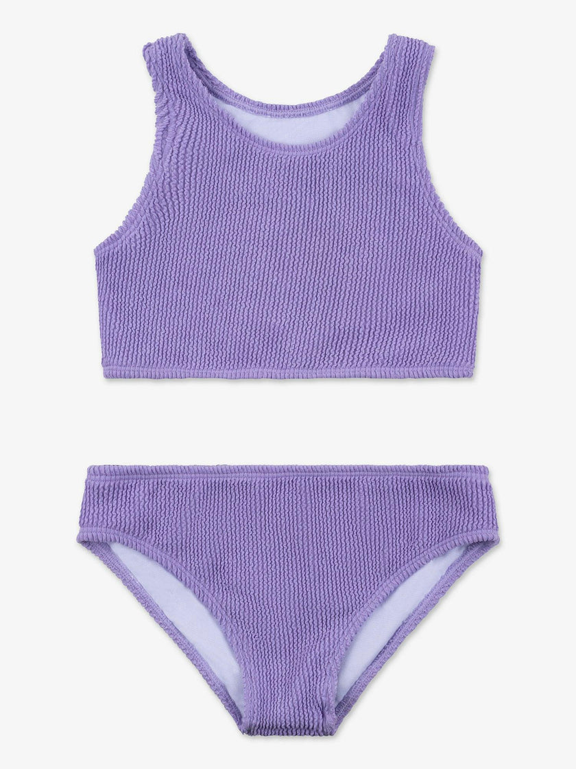 Meredith - Crinkle Two Piece Tankini Swimsuit