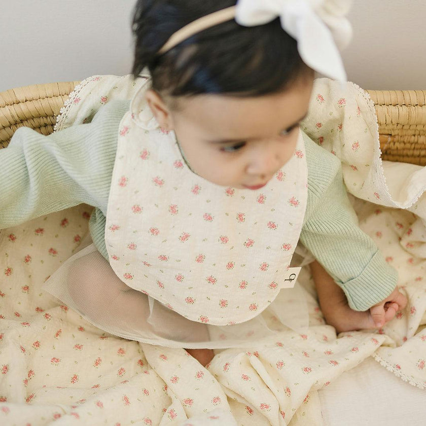 Signature Cotton Print Bib